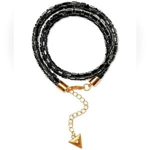 Guess Colored Pave & Baguette-Crystal Convertible Choker Necklace/Wrap